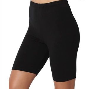 Black biker shorts